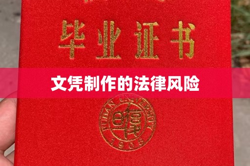 米脂文凭制作的法律风险
