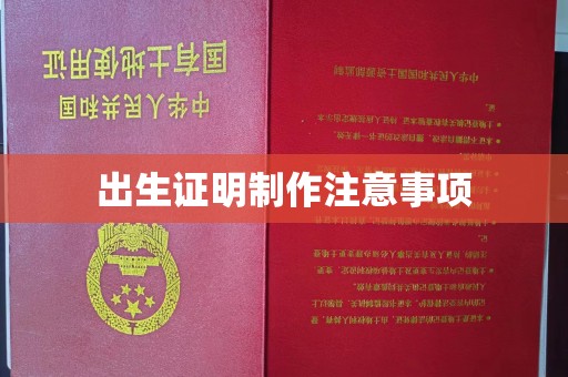 米脂出生证明制作注意事项
