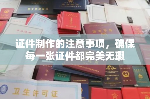 米脂证件制作的注意事项，确保每一张证件都完美无瑕