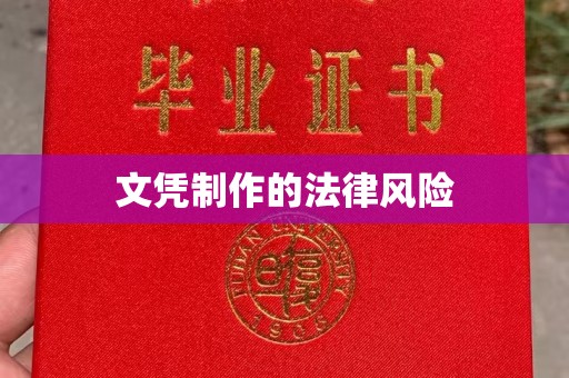 米脂文凭制作的法律风险